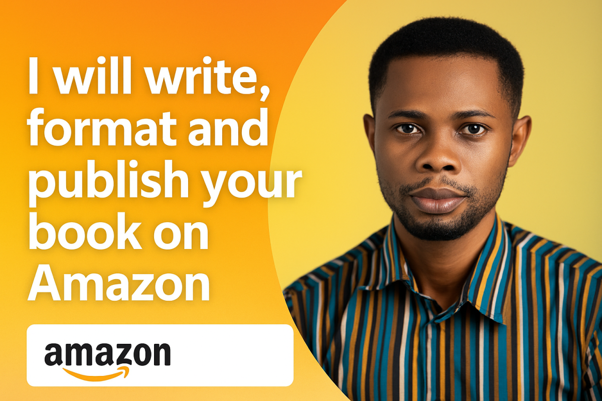 I Will Write, Format, and Publish Your Book Professionally